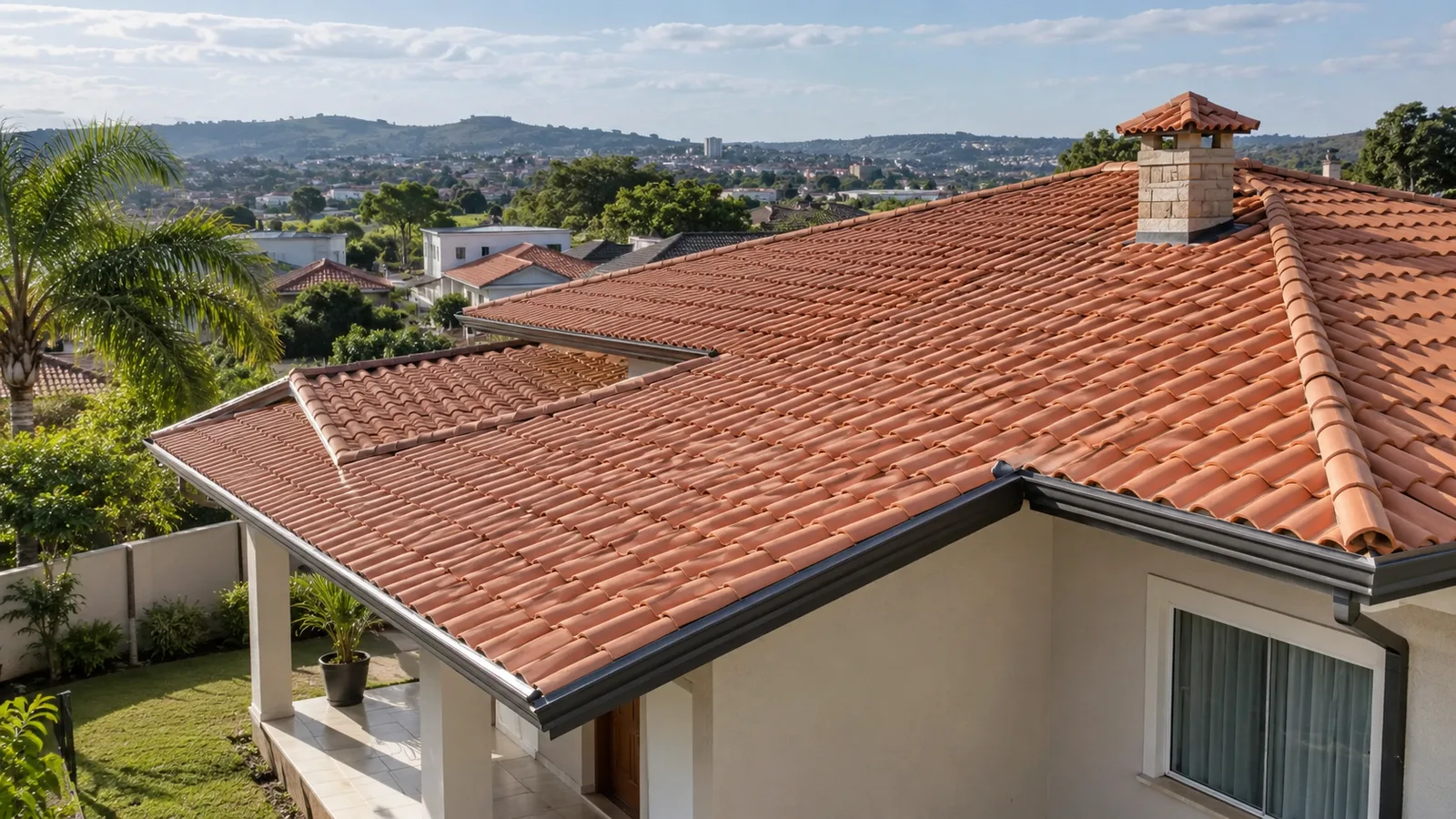 Referência visual de telhado antigo